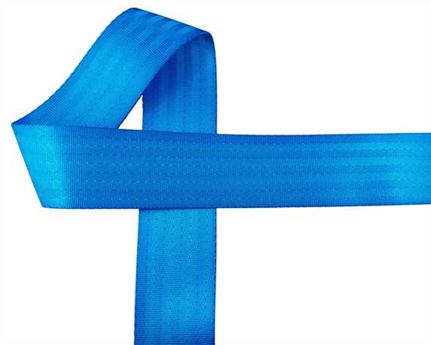 WEBBING SEAT BELT (PER L/MTR) POLYESTER AQUA 50MM