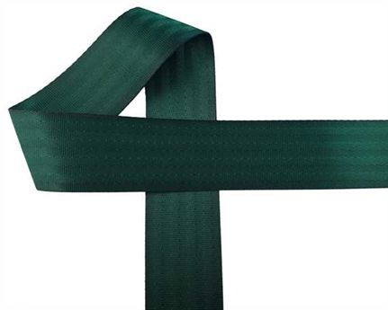 WEBBING SEAT BELT (PER L/MTR) POLYESTER GREEN G57 50MM