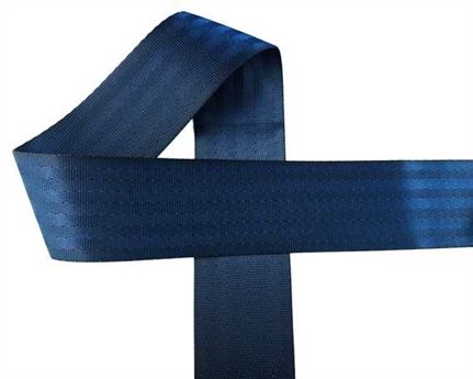 WEBBING SEAT BELT (PER L/MTR) POLYESTER NAVY 50MM