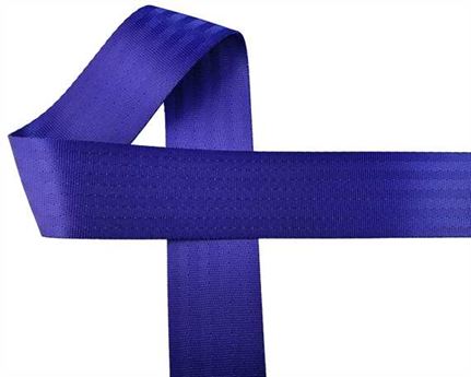 WEBBING SEAT BELT (PER L/MTR) POLYESTER PURPLE 50MM