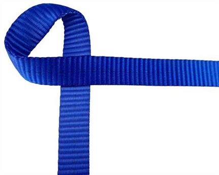 WEBBING HEAVY TRUCK (PER L/MTR) BLUE 25MM