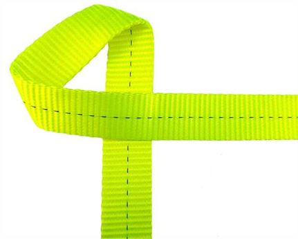 WEBBING HEAVY TRUCK (PER L/MTR) FLUORO YELLOW Y01 35MM