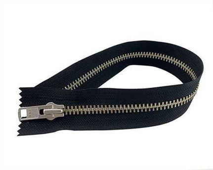 ZIP CLOSED END #10 NICKEL BLACK TAPE 38 CM