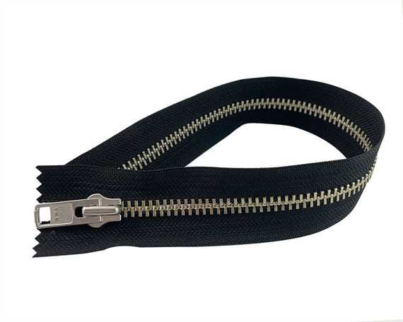 ZIP CLOSED END #10 NICKEL BLACK TAPE 45 CM