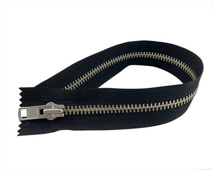 ZIP CLOSED END #10 NICKEL BLACK TAPE 50 CM
