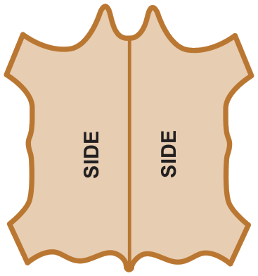 Leather side