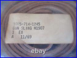 1969 USGI Issue Leather M1907 Leather Rifle Competition Sling, Unissued #2