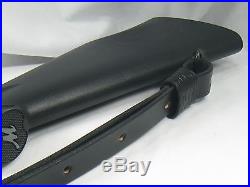 1 Handmade Genuine Leather Rifle Sling RUGER Black