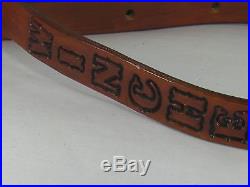 1 Handmade Leather Rifle Sling WINCHESTER Tan color