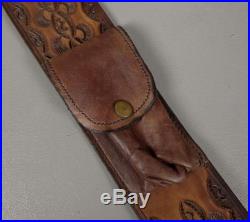1 Inch Leather SPORTING SLING & KNIFE POUCH Fits Any Rifle or Shotgun Gun Parts