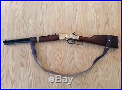 1 Leather NO DRILL Rifle Sling For Rossi Ranch Hand Rifles. Brown Leather