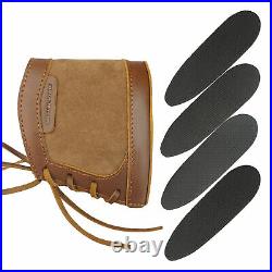 1 Set Canvas Leather Recoil Pad Buttstock + Rifle Ammo Sling USA Shipping