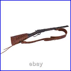1 Set Handmade Leather Gun Buttstock with Sling 12GA 16GA 20GA. 22LR. 308.30/30