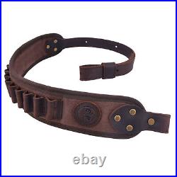 1 Set Leather Rifle Recoil Pad with Gun Sling For. 300WIN. 44.308.22LR 12GA