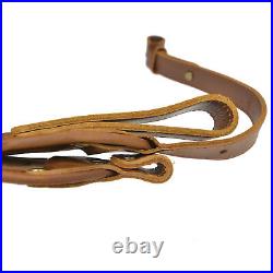 1 Set Suede Leather Rifle Recoil Pad Buttstock With Rifle Shoulder Sling Swivels