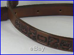 1 inch wide Handmade Genuine Leather Rifle Sling REMINGTON Brown