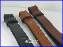 1 inch wide Handmade Genuine Leather Rifle Sling RUGER Tan color