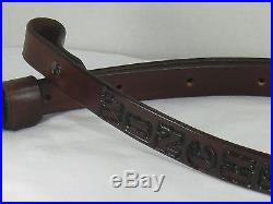 1 inch wide Handmade Genuine Leather Rifle Sling WINCHESTER Dark Brown