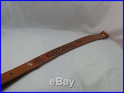 1 wide Handmade Leather Rifle Sling HENRY Tan color