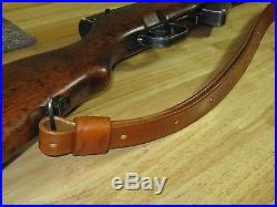 1 wide Handmade Leather Rifle Sling Personalized Any color