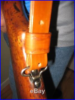 1 wide Handmade Leather Rifle Sling Personalized Any color