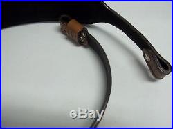 247 Show Brown Rifle Sling With Leaf Pattern Made By Bluehorn Custom Leather