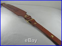 2 inch wide Handmade Genuine Leather Rifle Sling MARLIN Tan color