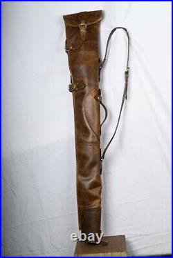 52 Cowhide Leather Rifle Sling 48-50 Inch Gun Cases for Rifles Slip Bag Shotgun