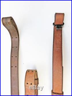 6 Vintage Gun Sling Lot BOYT LEATHER tooled adustable rifle strap swivel holster