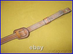 AA & E Leathercraft Brown Leather Cobra Style Rifle Sling No 1015