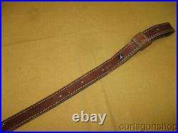 AA&E Leathercraft No 2031 Brown Suede Leather 1 Inch Rifle Sling