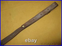 AA and E Leathercraft Rifle Sling 1 Inch Brown Leather with Decorative Scene