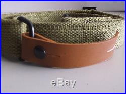 AK47 Style Heavy Duty Canvas/Leather Rifle Sling (reproduction only)