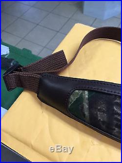 ALLEN LEATHER/CAMO RIFLE SLING WITH SWIVELS