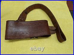 AL FREELAND Vintage Leather Cuff Sling For Competition Shooting