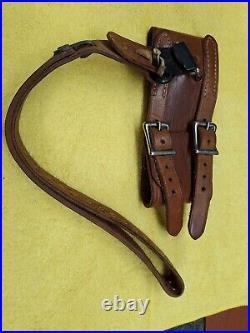 AL FREELAND Vintage Leather Cuff Sling For Competition Shooting