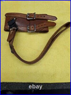 AL FREELAND Vintage Leather Cuff Sling For Competition Shooting