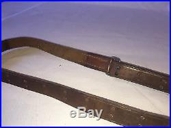 AUTHENTIC US ARMY WWI M-1907 LEATHER SLING FOR A SPRINGFIELD OR GARAND RIFLE