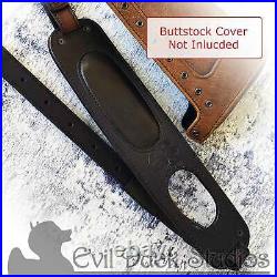 Adjustable Rustic Leather Rifle Sling For Rifles, Made in the USA