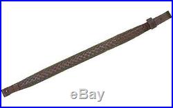 Allen Basket Weave Brown Leather Rifle Sling ALN8372