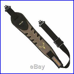 Allen Hunting Rifle Sling with Leather Accents-Heavy-duty 1.25 webbing