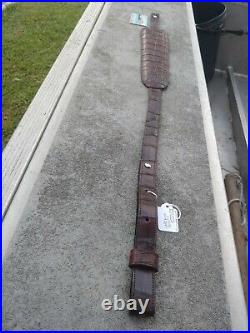 American Wild Alligator Rifle shotgun Shoulder Sling Strap gator leather NM8