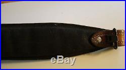 BEAUTIFUL LEATHER PADDED RIFLE SLING WITH SWIVELS