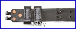 BLACK LEATHER M1907 MILITARY RIFLE SLING M1GARAND 1903 SPRINGFIELD 1 width
