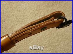 BROWNELL LATIGO LEATHER RIFLE SLING QUICK ADJUST RIFLE SLING with SLING SWIVELS