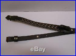 BROWNING HORSE HAIR & LEATHER RIFLE SLING TIMBER WITH SWIVELS