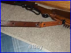 BUTTSTOCK COVER &RIFLE SLING FOR MARLIN MODEL336 &WINCHESTER94 LEATHER HANDMADE