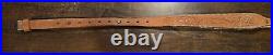 Bianchi #70 Cobra Rifle & Shotgun Sling, Tooled Brown Leather & Fur Lined