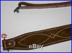 Bianchi Cobra Brown Leather & Suede Rifle Sling