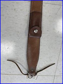 Bianchi Cobra Leather Rifle Sling With Compas Pouch Excellent Hunting Rifle Slin